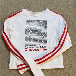 Tight long sleeves crop top